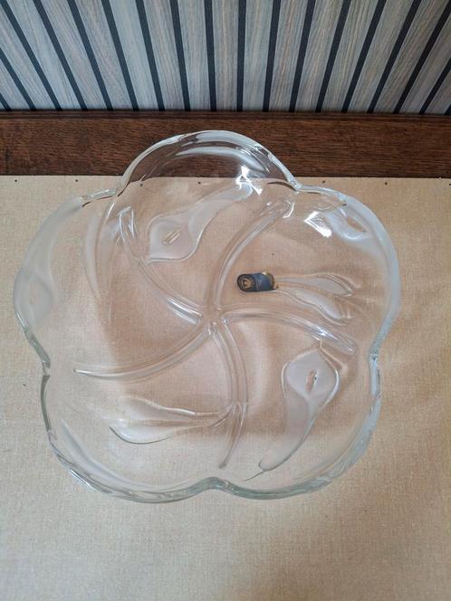 Kristallen Serveerschaal Walther Glas - Calla Lelies, Antiek en Kunst, Antiek | Schalen, Ophalen of Verzenden