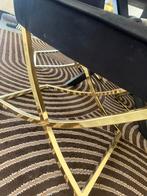 4 zwart goud stoelen 50 euro per stoel zonder etenhoek(tafel, Huis en Inrichting, Tafels | Salontafels, Ophalen of Verzenden, Zo goed als nieuw