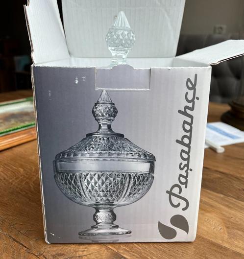NIEUW Pasabahce Diamond – Suikerpot Op Voet – 24.5 mm, Huis en Inrichting, Keuken | Servies, Nieuw, Overige typen, Overige stijlen