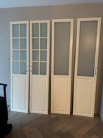 4 Pax Deuren met Glas, Gebruikt, 80 tot 100 cm, Binnendeur, Ophalen of Verzenden