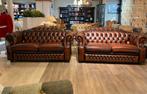 Originele Springvale chesterfield zithoek 2 x 2,5 zits bank, Ophalen of Verzenden, 75 tot 100 cm