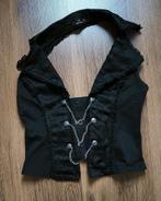 G.L.P - Giletje - Maat L - Kant - Gothic - Lolita - Punk, Kleding | Dames, Zwart, Maat 42/44 (L), Ophalen of Verzenden, Zo goed als nieuw