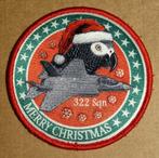 RNLAF 322 Squadron Christmas Patch, Verzamelen, Ophalen of Verzenden, Luchtmacht, Nederland, Embleem of Badge
