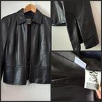 Chique echt leren zwart blazer model jasje -36-gevoerd-nieuw, Ophalen of Verzenden, Nieuw, Maat 36 (S), Zwart