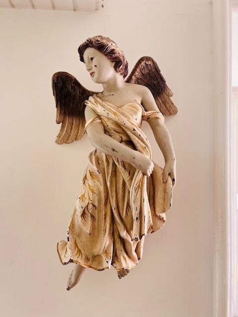 Unieke houten engel, Antiek en Kunst, Antiek | Religie, Ophalen