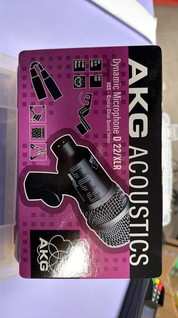 AKG D22 microfoon – NIEUW in doos (zeldzaam), Ophalen of Verzenden, Nieuw