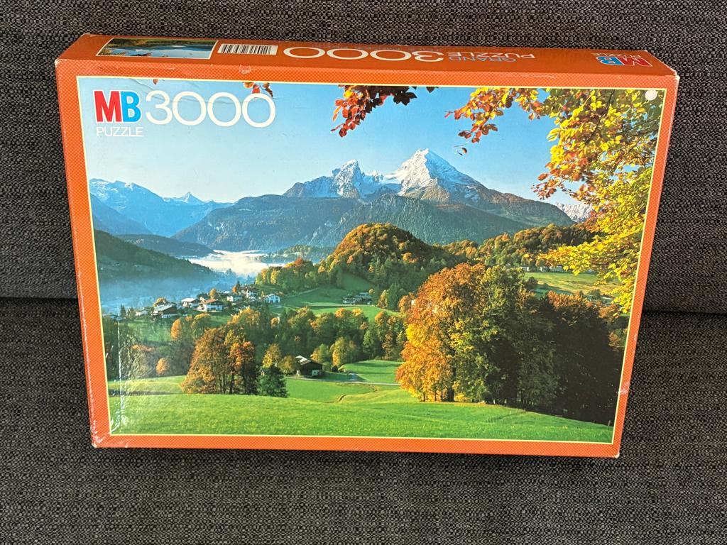 Grote kwaliteitspuzzel van 3000 stukjes - Berglandschap, Ophalen of Verzenden, Meer dan 1500 stukjes, Gebruikt, Legpuzzel