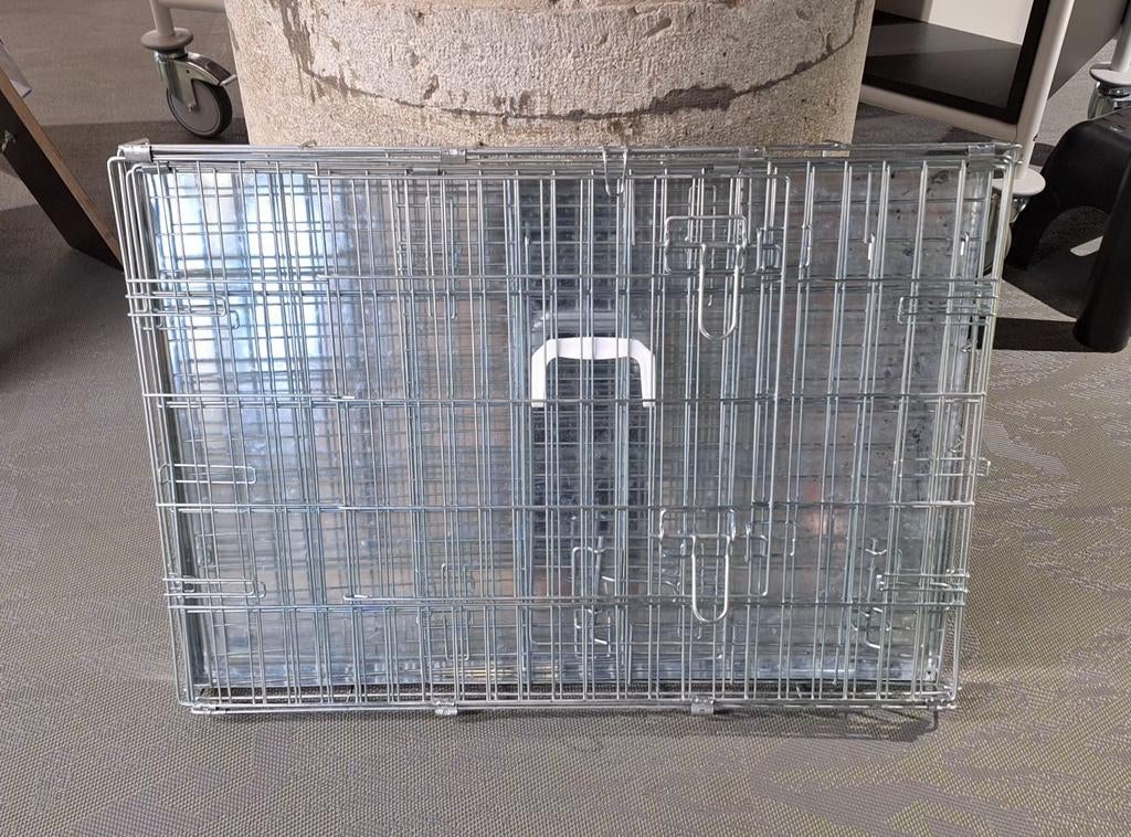 Nieuwe aluminium Middelmaat hondenbench inklapbaar., Dieren en Toebehoren, Hondenhokken, Ophalen of Verzenden, Nieuw, Minder dan 65 cm