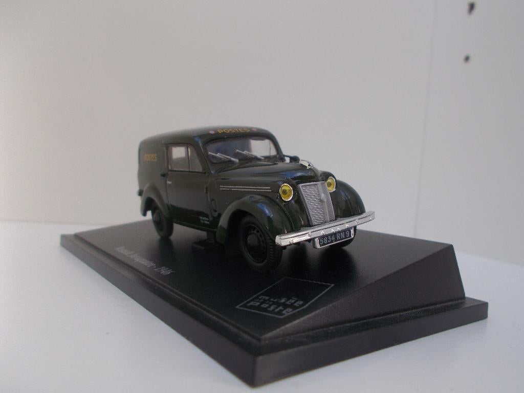 6112 Renault Juvaquatre 'Postes' Norev 1:43, Hobby en Vrije tijd, Modelauto's | 1:43, Ophalen of Verzenden, Gebruikt, Auto, Norev