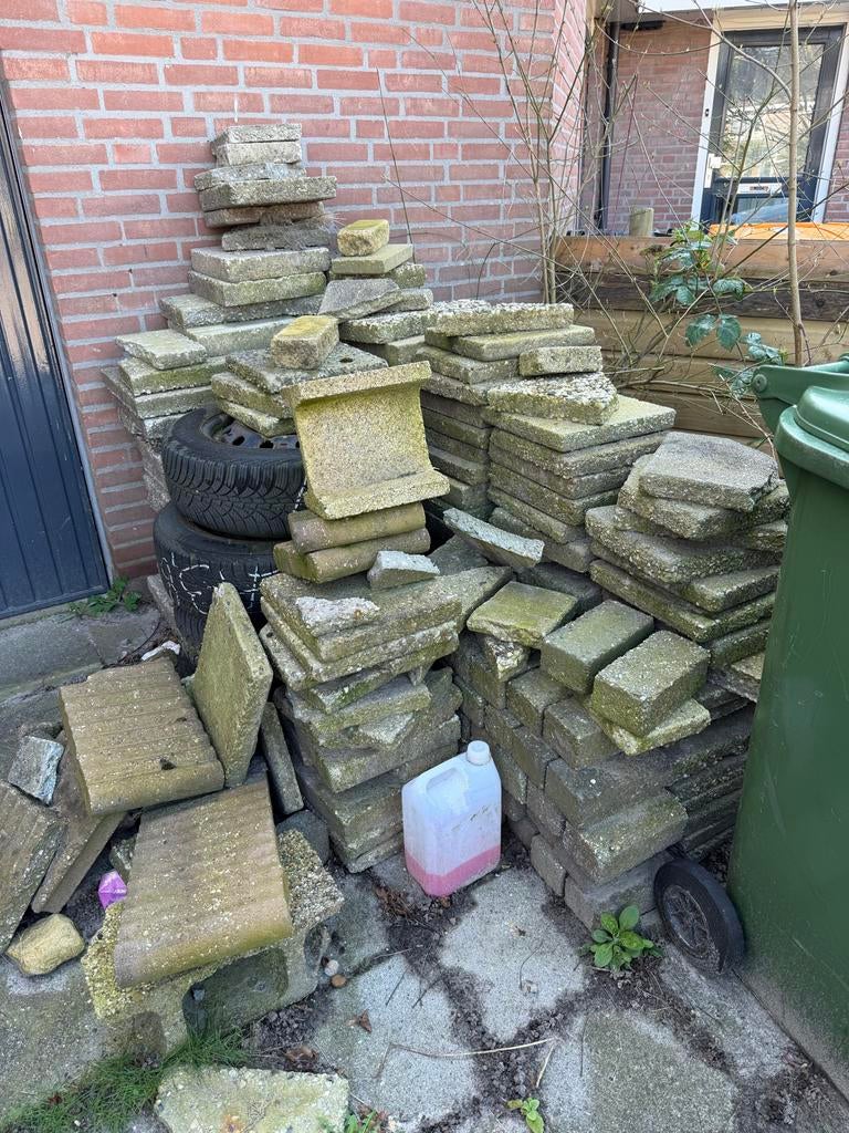 Krijg €60 voor het ophalen! Tegels, Ophalen, Gebruikt, 10 m² of meer, Beton
