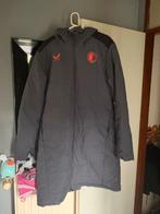 Feyenoord long coach parka jas, Ophalen of Verzenden, Zo goed als nieuw, Maat 56/58 (XL), Blauw