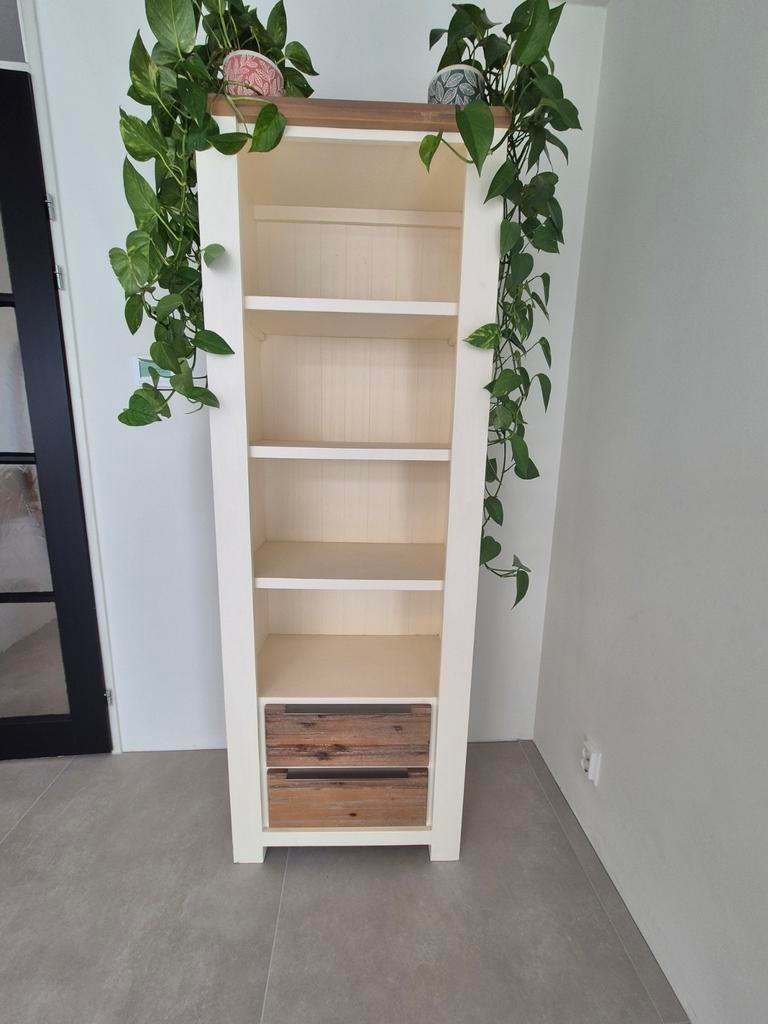Pronto Wonen Cortena Boekenkast - Landelijke Stijl, Met plank(en), Zo goed als nieuw, Landelijke stijl, 150 tot 200 cm
