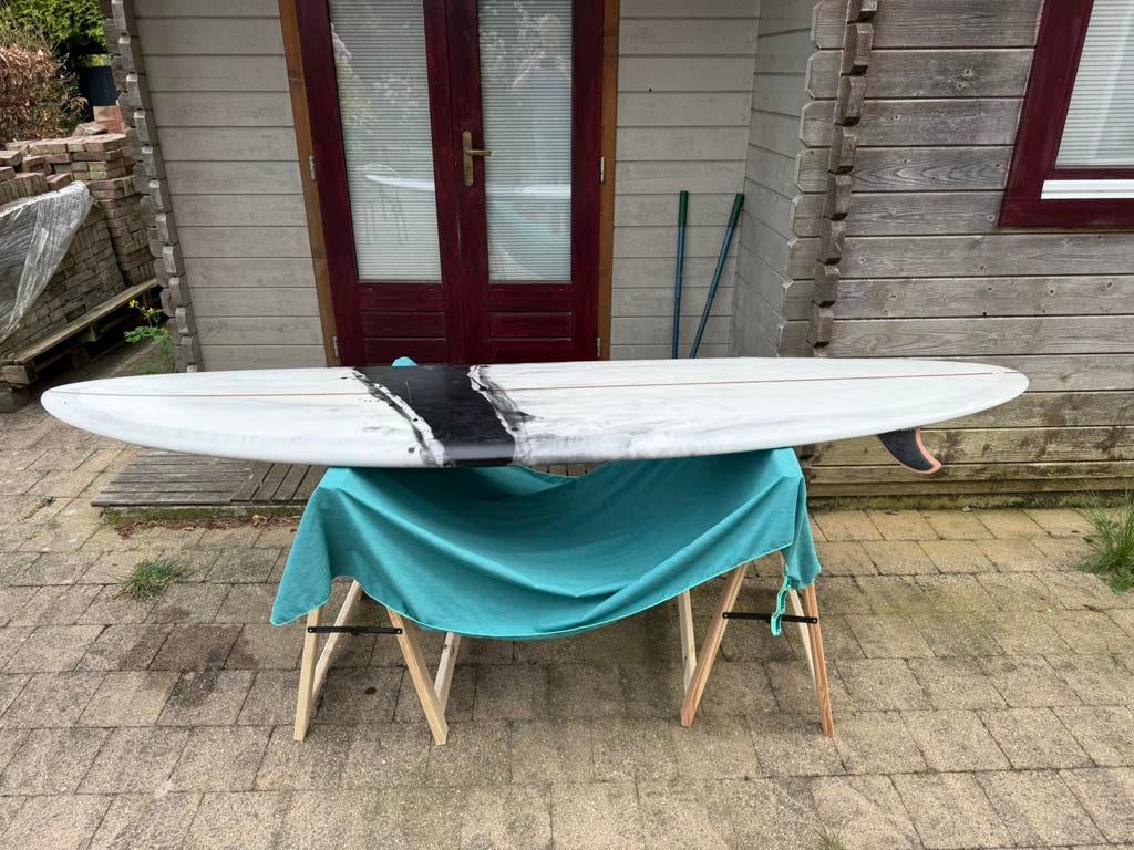 7’8 custom twin surfboard 44L - Gerritshapes, Watersport en Boten, Golfsurfen, Ophalen, Gebruikt, Funboard, Met koord