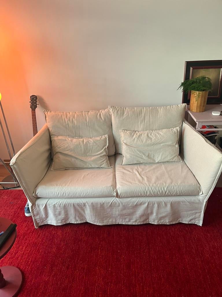 Bank 2 zits ikea, Huis en Inrichting, Banken | Bankstellen, Ophalen, Gebruikt, Tweepersoons, 75 tot 100 cm