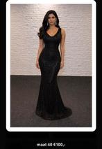 Elegante zwarte galajurk - Maat 40, Galajurk, Zwart, Nieuw, Ophalen