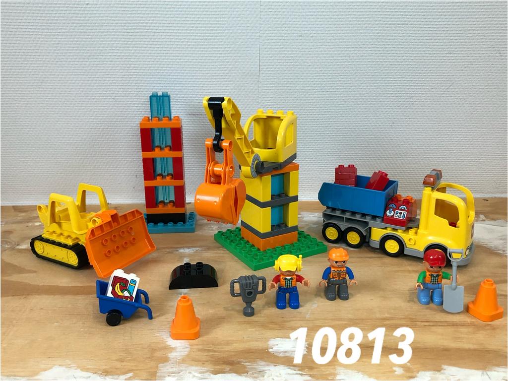 Duplo grote bouwplaats 10813 (compleet) 2, Kinderen en Baby's, Speelgoed | Duplo en Lego, Ophalen of Verzenden, Zo goed als nieuw