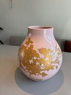 Hella Jongerius vaas van IKEA - Roze met gouden decoratie, Ophalen, Overige kleuren, Aardewerk of Porselein, Zo goed als nieuw