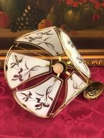 Vintage / retro hanglamp goud klassiek - art deco glazen, Ophalen of Verzenden, Zo goed als nieuw, Overige materialen, Minder dan 50 cm