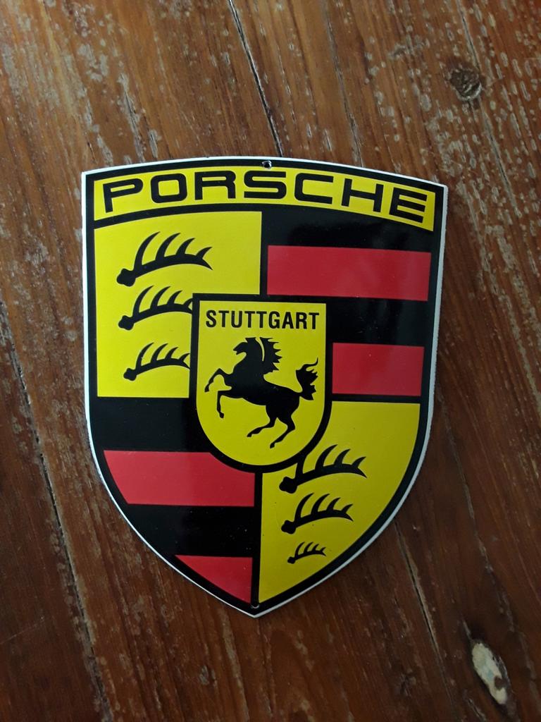 Nieuw emaille bord Porsche Stuttgart, Verzamelen, Merken en Reclamevoorwerpen, Ophalen of Verzenden, Nieuw, Reclamebord