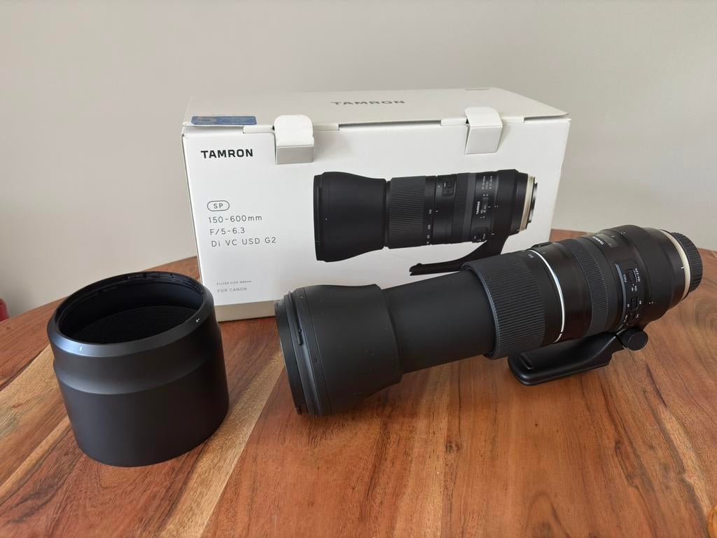 Tamron SP 150-600mm f/5-6.3 Di VC USD G2 Lens (Canon), Ophalen of Verzenden, Zo goed als nieuw, Telelens