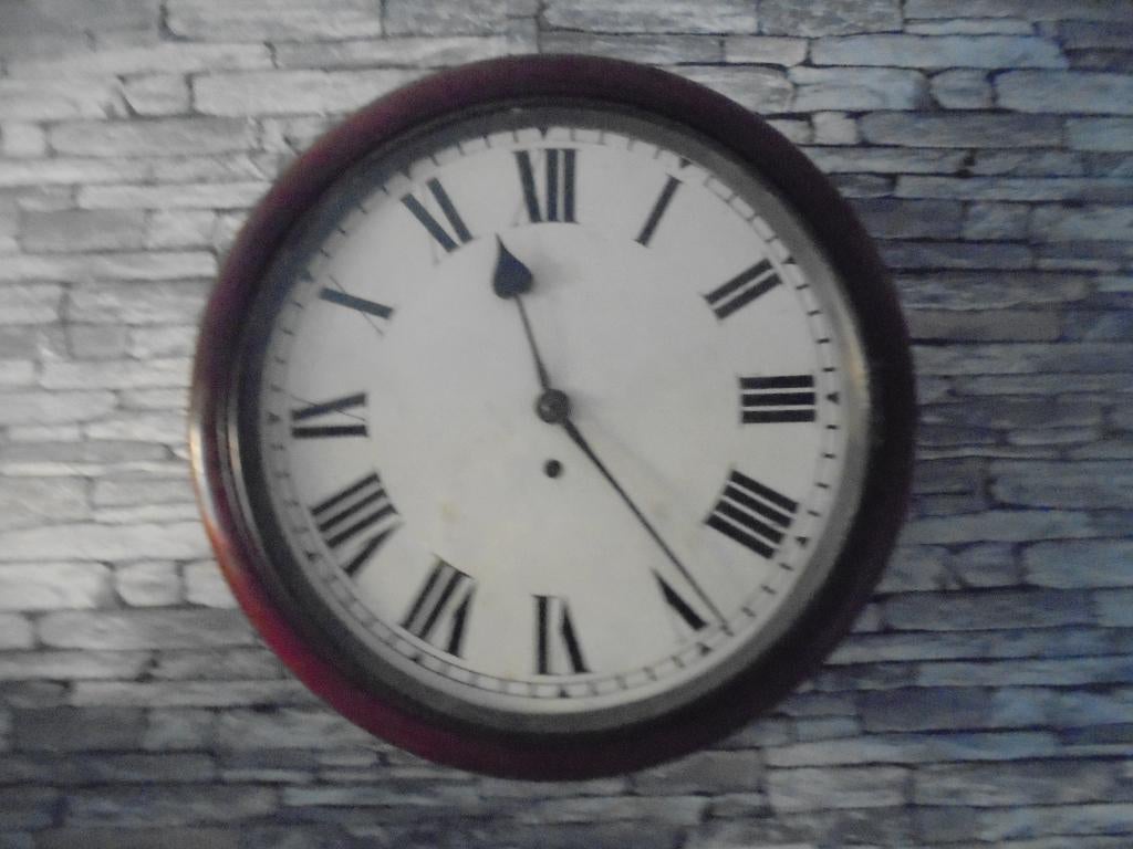 antieke engelse pubklok met snekuurwerk, Ophalen of Verzenden