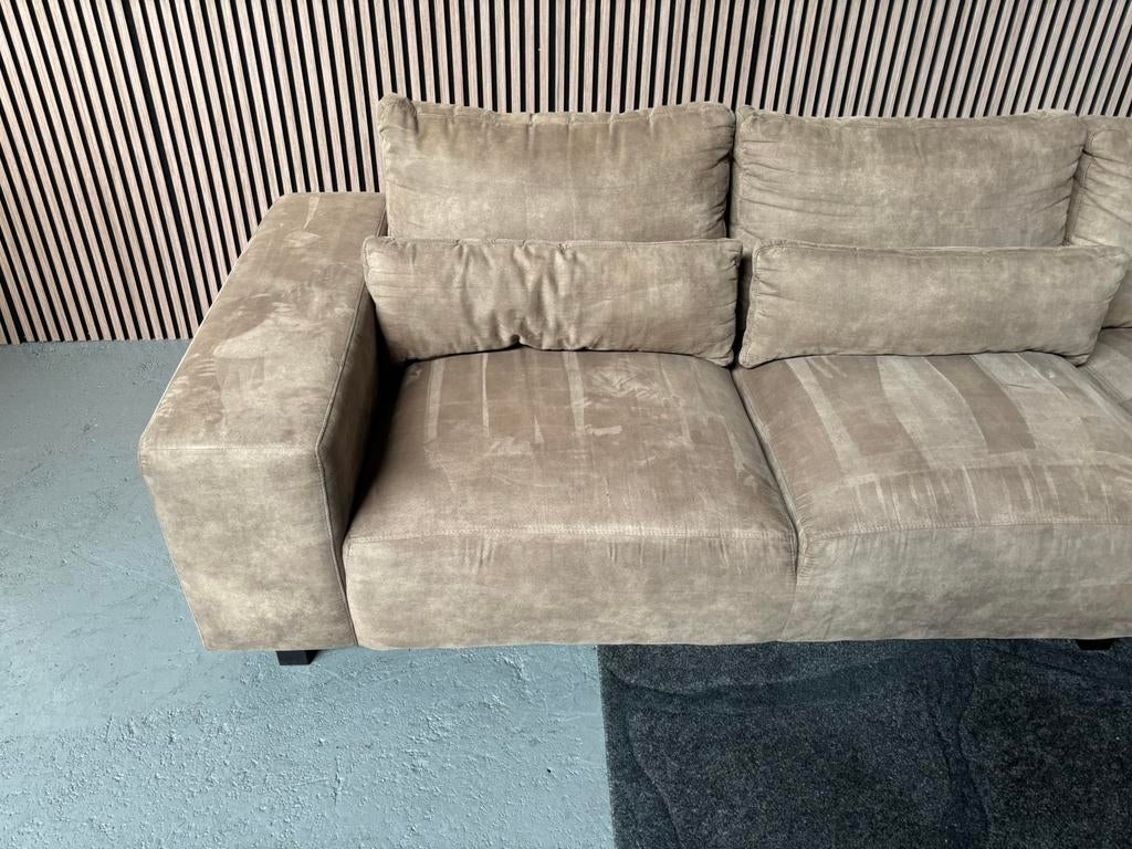 GRATIS LEVERING Hoekbank Taupe 320x320 GEREINIGD, Huis en Inrichting, Banken | Bankstellen, Hoekbank, 300 cm of meer, Ophalen of Verzenden