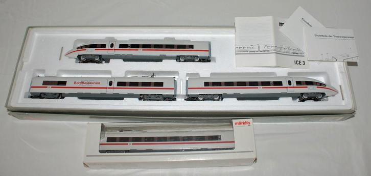 Marklin ICE-3 37780 met uitbreiding 43747, Hobby en Vrije tijd, Modeltreinen | H0, Zo goed als nieuw, Treinset, Wisselstroom, Märklin