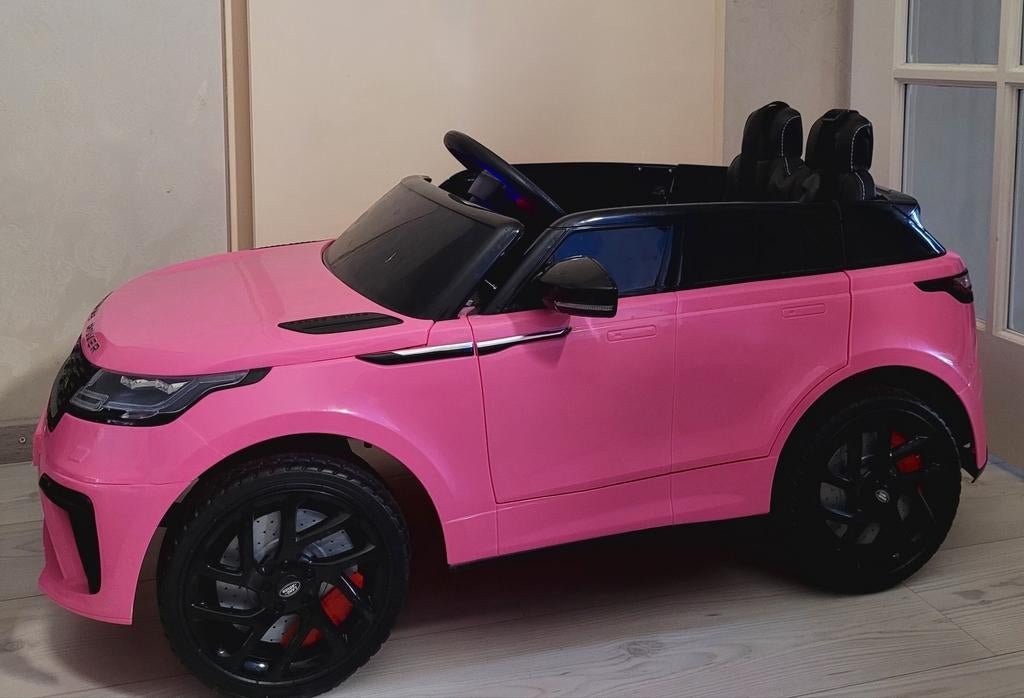 Roze Range Rover elektrische kinderauto, Kinderen en Baby's, Speelgoed | Buiten | Accuvoertuigen, Ophalen, Zo goed als nieuw