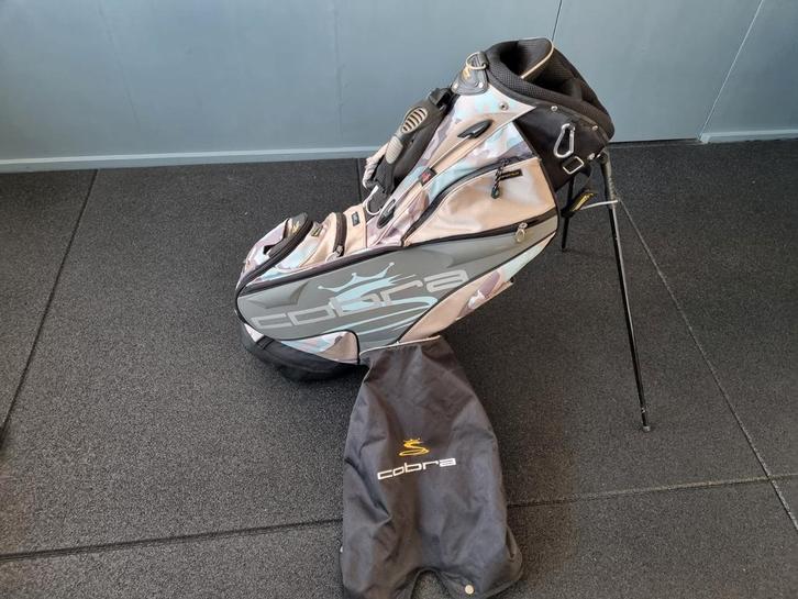 Cobra camouflage standbag met regenkap, Sport en Fitness, Golf, Gebruikt, Tas, Overige merken, Ophalen of Verzenden