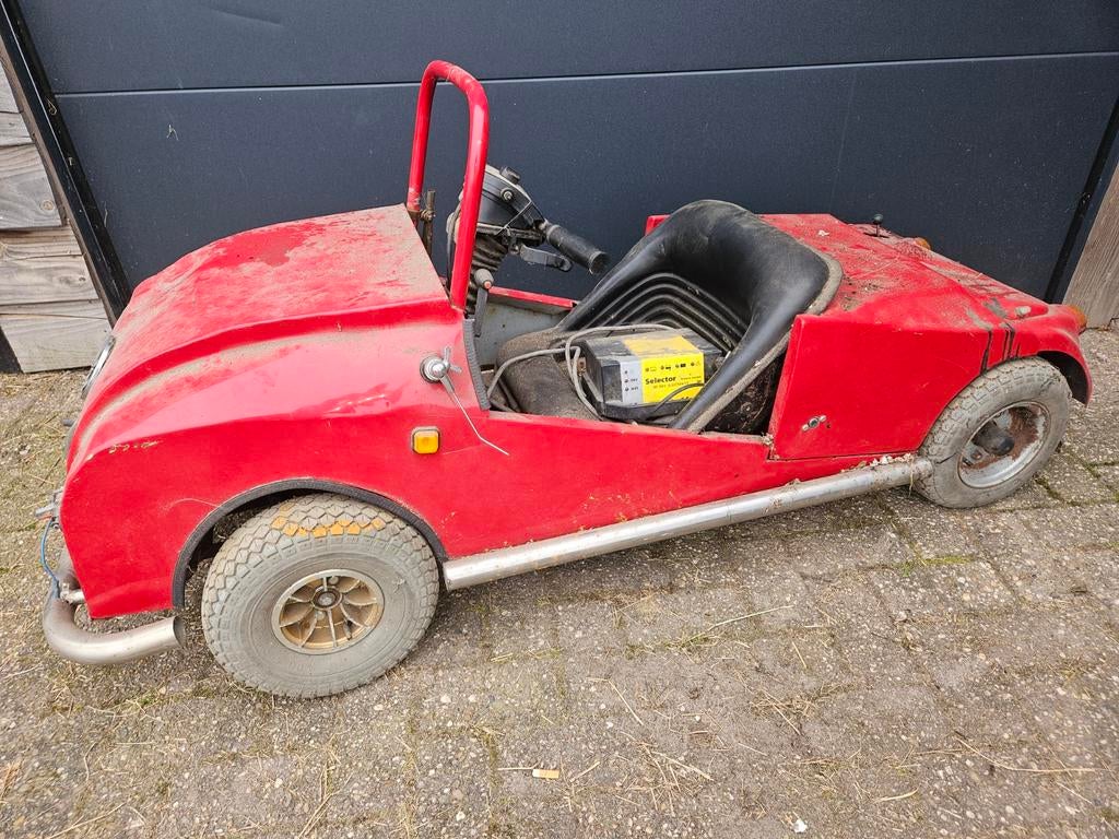 Elektrisch eigen bouw autootje, Ophalen