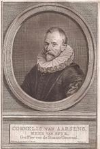 Portret Cornels v. Aarsens, Heer v. Spijk, Griffier  Staaten, Origineel, Portret, Gravure, 1600 - 1699