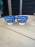 Set van 2 antieke Delfts blauwe kommen, Ophalen of Verzenden