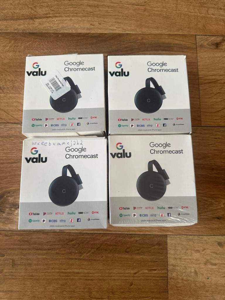 Google Chromecast Streaming Apparaat - Nieuw in Doos, Audio, Tv en Foto, Mediaspelers, Ophalen, Nieuw, HDMI, Zonder harde schijf