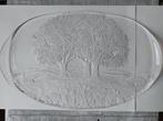 Kosta Boda Walther Glass serveerschaal met bomen, Ophalen of Verzenden
