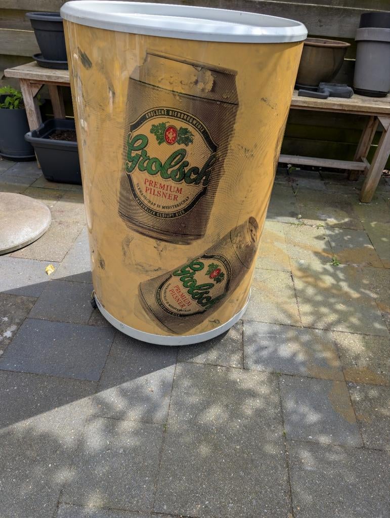 Als opknapper een Grolsch koelton!, 75 tot 100 liter, 45 tot 60 cm, Ophalen, 85 tot 120 cm