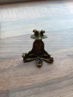 Messing Kikker Wierookhouder (Meditatie), Ophalen of Verzenden, Nieuw, Goud, Overige materialen