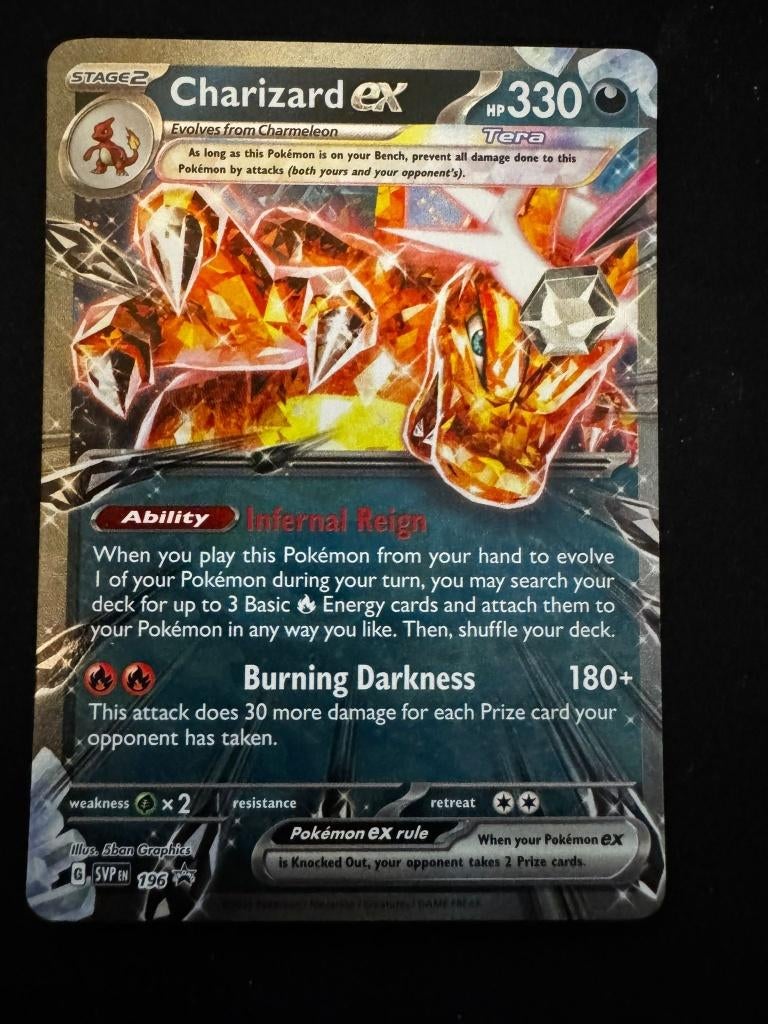 SVP 196 Charizard ex, Ophalen of Verzenden, Nieuw, Losse kaart, Foil