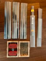 HSS schaafmessen 260 & 310 mm + Panhans magnetisch afstelapp, Doe-het-zelf en Verbouw, Gereedschap | Machine-onderdelen en Toebehoren