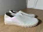Ilse Jacobsen Instappers Parelmoer Maat 41, Kleding | Dames, Schoenen, Ophalen of Verzenden, Wit, Instappers, Ilse Jacobsen