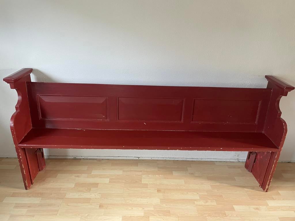 Antieke kerkbank - 2.45m, Ophalen