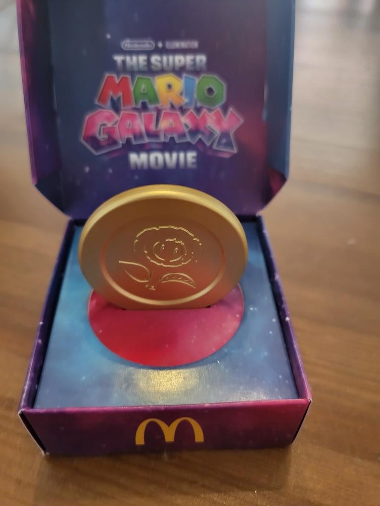 Munt bloem mario galaxy macdonalds, Ophalen of Verzenden