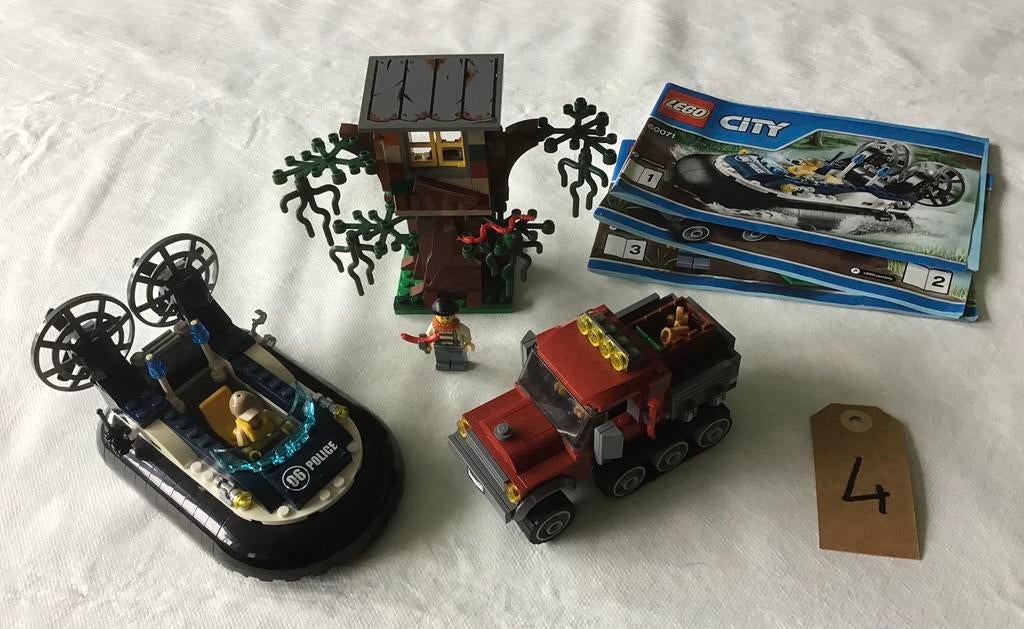 Lego city 60071; hovercraft arrestatie, City, Lego, Compleet, Ophalen of Verzenden