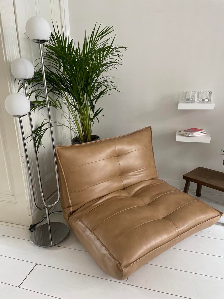 Leren stoel / fauteuil SKLUM, Ophalen, Bruin, Nieuw, Leer