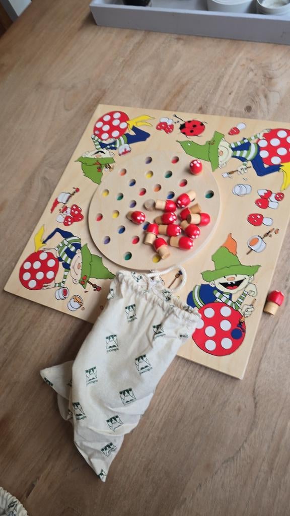 Janbibejan 'Memory - kleurenspel' - Houten Gezelschapsspel, Een of twee spelers, Ophalen of Verzenden, Gebruikt, Janbibejan