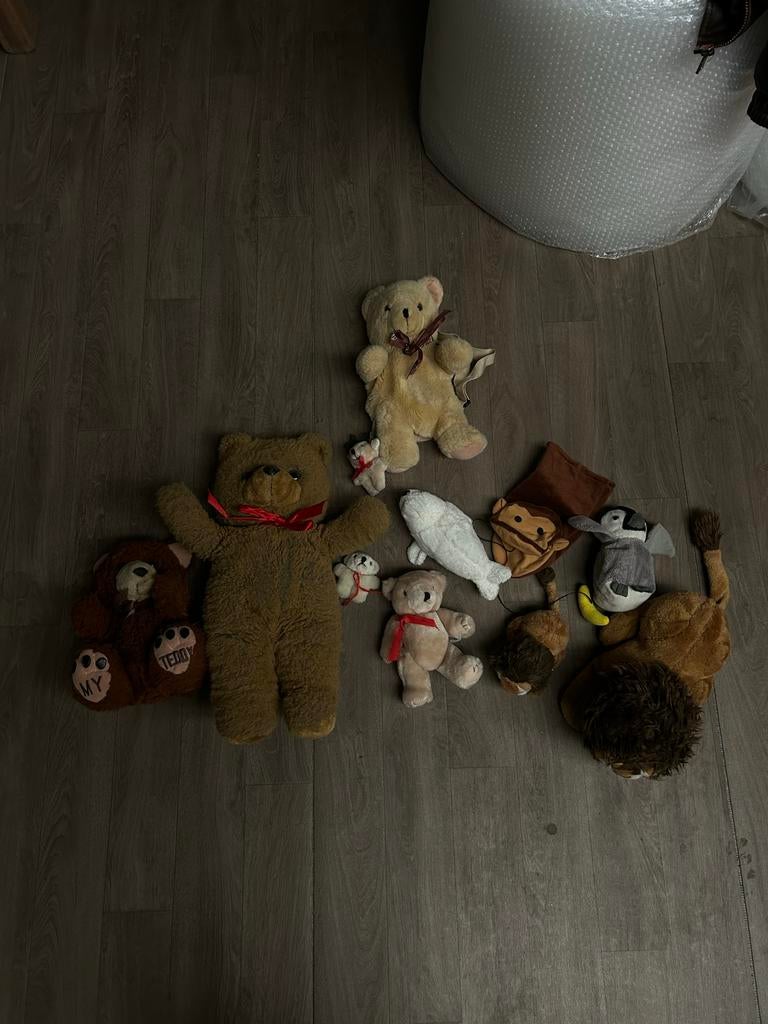Diverse Knuffels - Teddyberen, Leeuw, Pinguïn en meer, Gebruikt, Beer, Ophalen of Verzenden, Middelgroot (20 tot 80 cm)