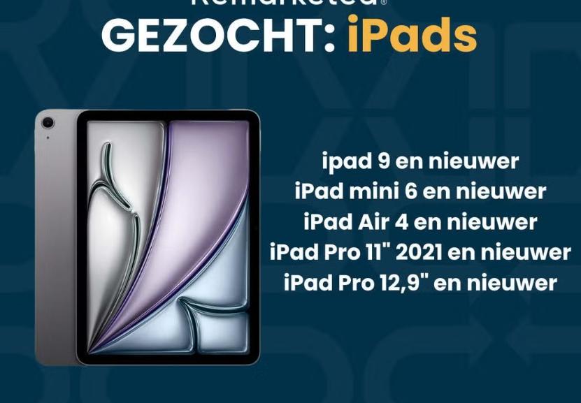 gezocht iPads, Computers en Software, Apple iPads, 10 inch, Overige kleuren, Apple iPad, Ophalen of Verzenden