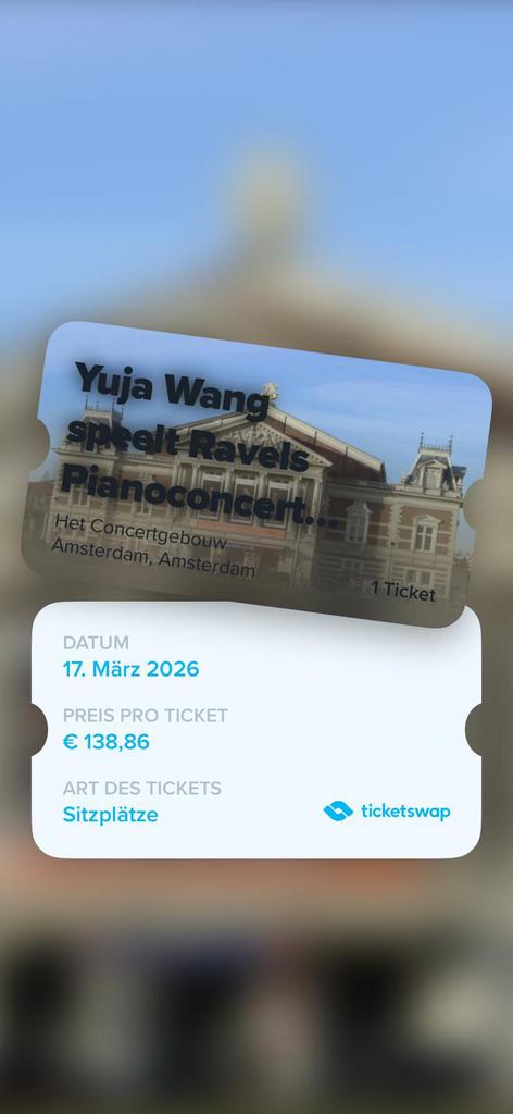 Yuja Wang – Het Concertgebouw (17 maart 2026), Tickets en Kaartjes, Concerten | Klassiek, Eén persoon, Maart