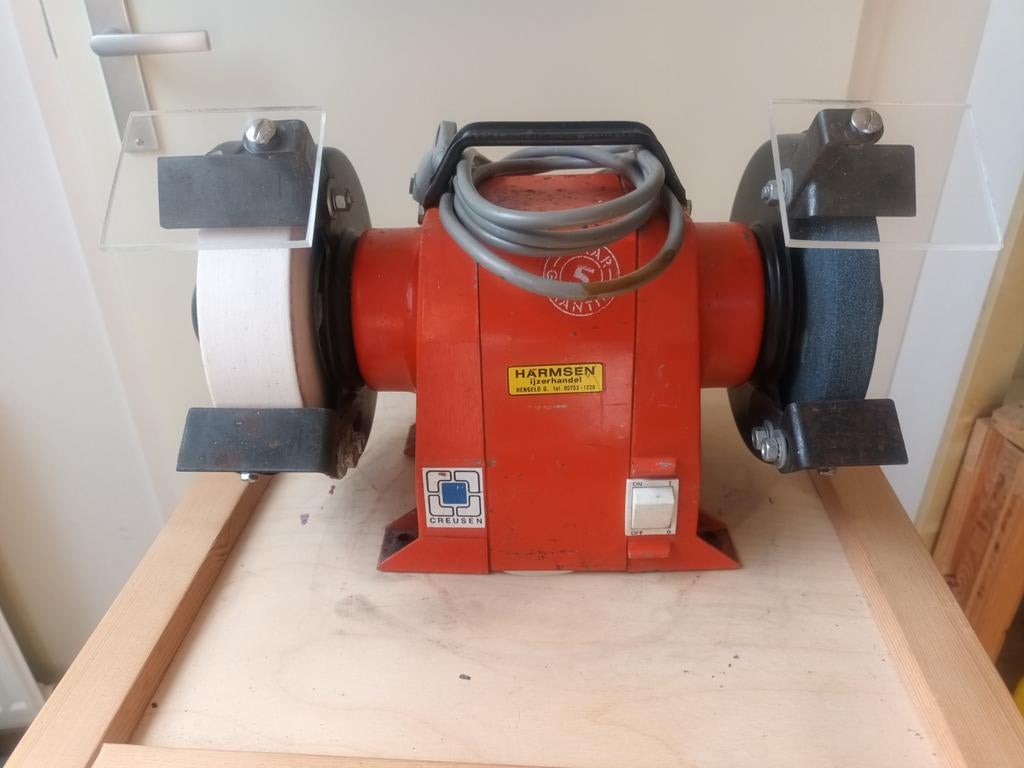Creusen slijpmachine slijpsteen, Ophalen of Verzenden, Gebruikt, Minder dan 700 watt, Werkbankslijpmachine