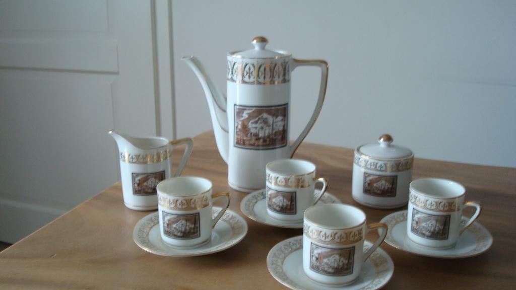 koffie servies ijlst, Ophalen of Verzenden, Zo goed als nieuw, Overige stijlen, Kop(pen) en/of Schotel(s)