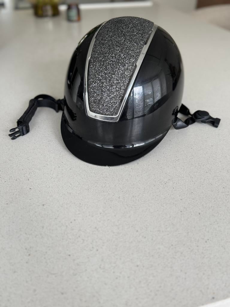 Zwarte cap met glitter van harry’s horse, Ophalen of Verzenden, Zo goed als nieuw, Dressuur, Cap